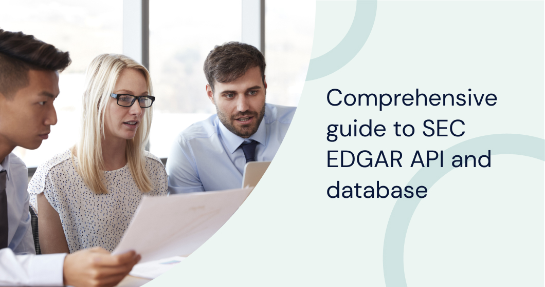 Guide to SEC EDGAR API and database showcasing tools and strategies for financial data retrieval and analysis.