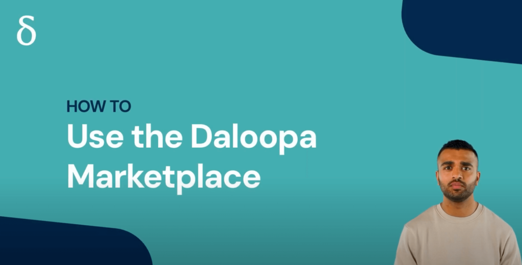 how to use daloopa's market place